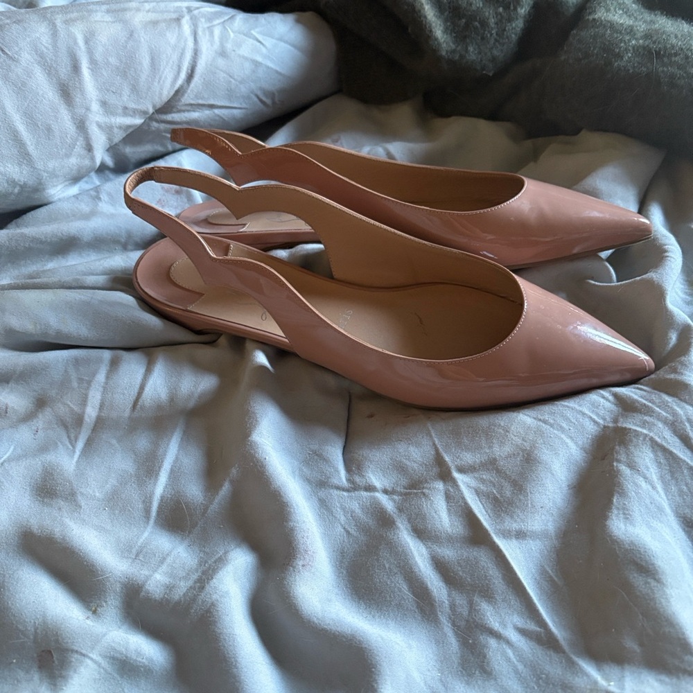 Christian Louboutin Blush Slingback Flats